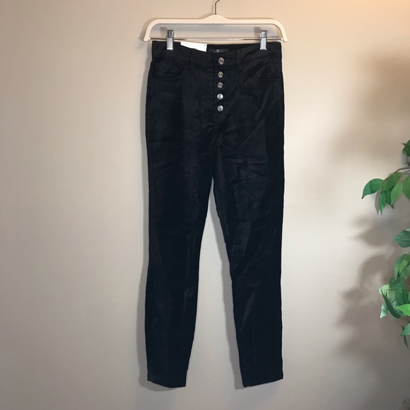 7 FAM High Rise Super Skinny Velvet Jeans size 26 - Picture 2 of 12
